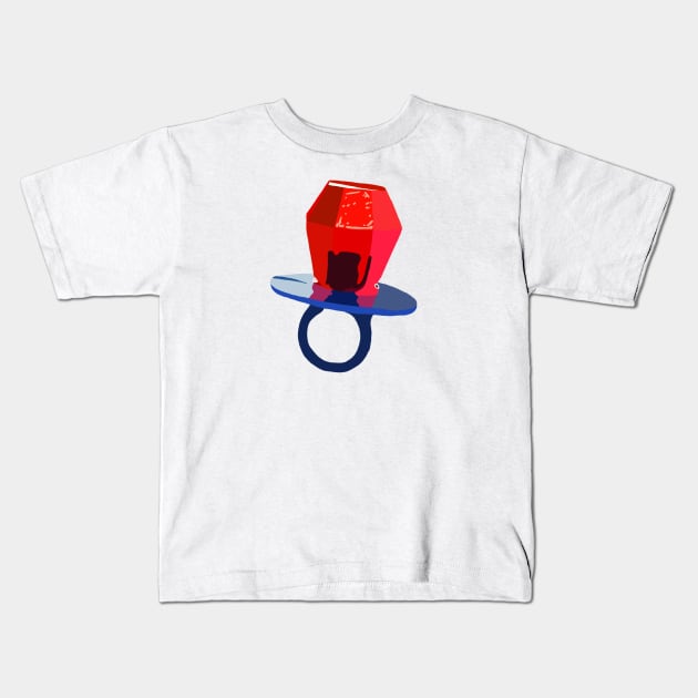 Pop Ring Kids T-Shirt by ElviaMontemayor